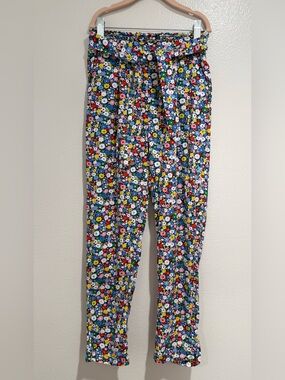 Mini Boden Multicolor Floral Lounge Pants - Blue Base
